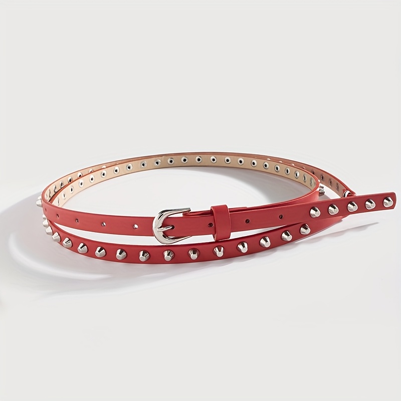 Women's Double Ring Casual Bucket Slim Waist Belt